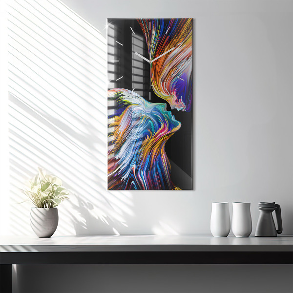 Modern vertical wall clock Emotional art