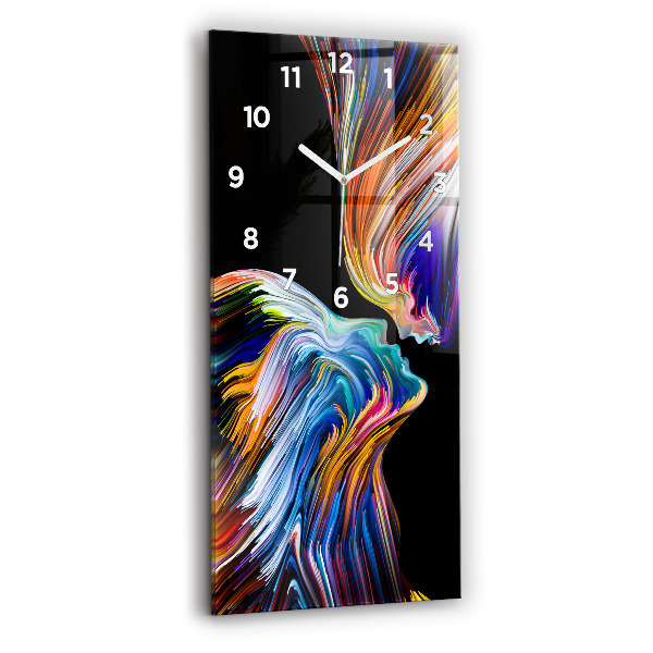 Modern vertical wall clock Emotional art
