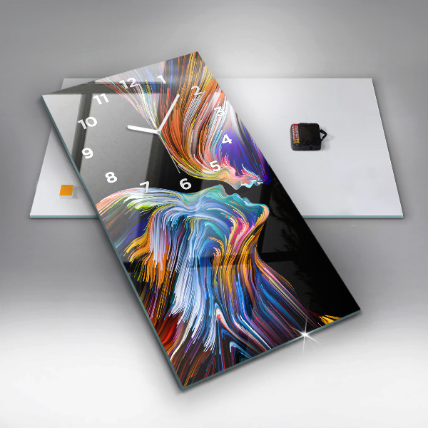 Modern vertical wall clock Emotional art