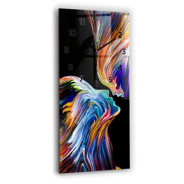 Modern vertical wall clock Emotional art