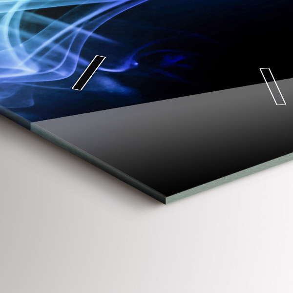 Modern vertical wall clock Abstract colorful lines