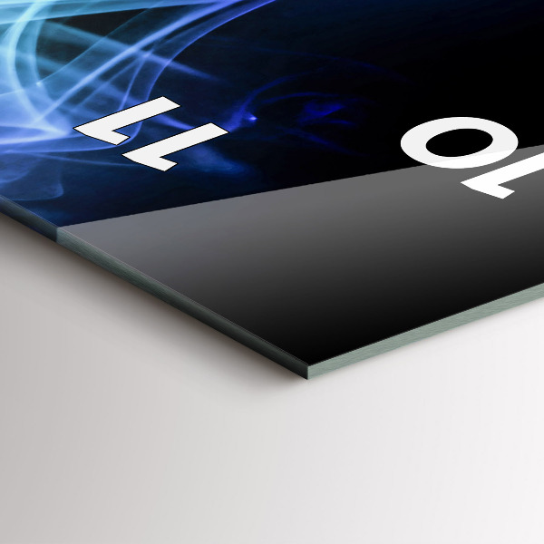 Modern vertical wall clock Abstract colorful lines