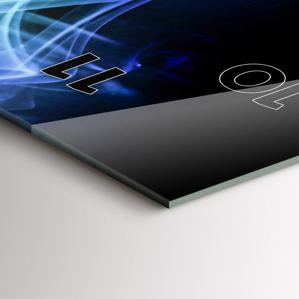 Modern vertical wall clock Abstract colorful lines