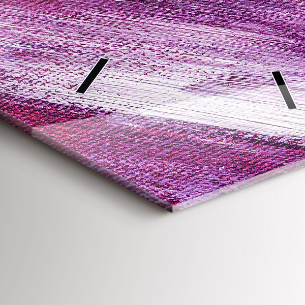 Modern vertical wall clock Acrylic paint texture