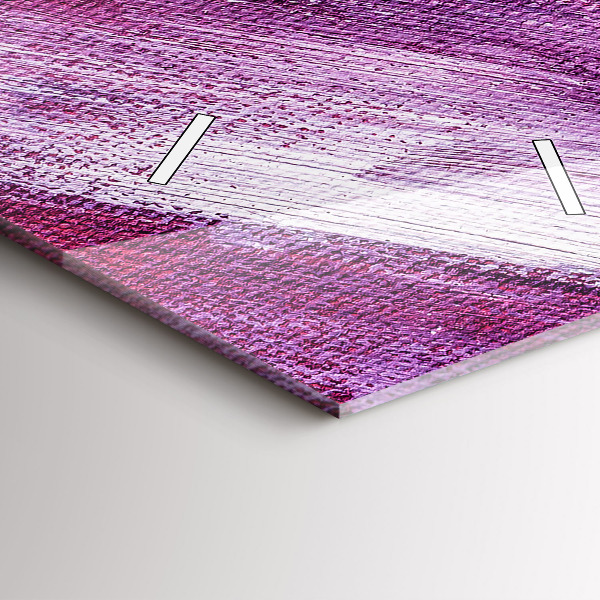 Modern vertical wall clock Acrylic paint texture