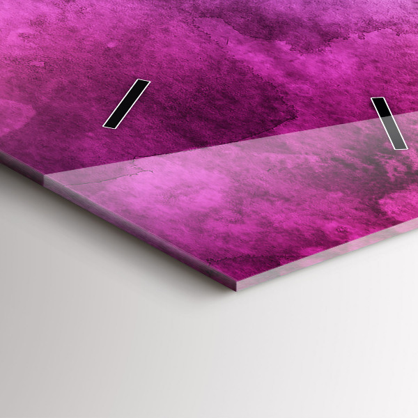 Modern vertical wall clock Colored Spots