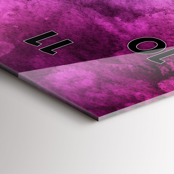 Modern vertical wall clock Colored Spots