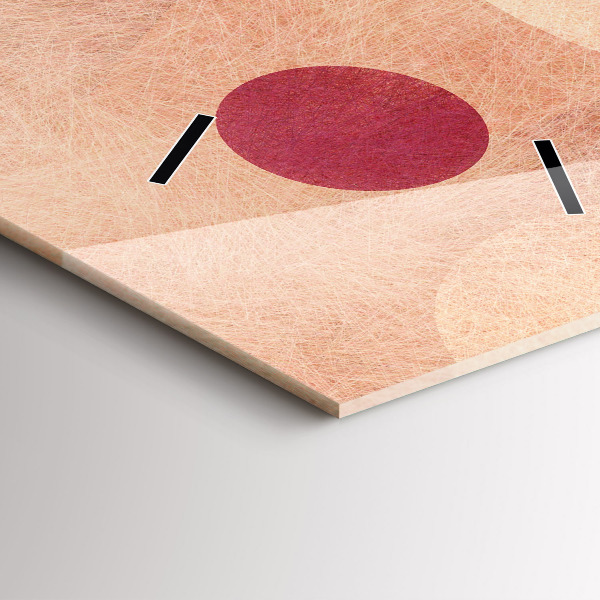 Modern vertical wall clock Geometric abstraction