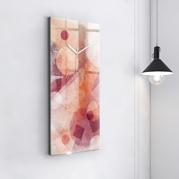 Modern vertical wall clock Geometric abstraction