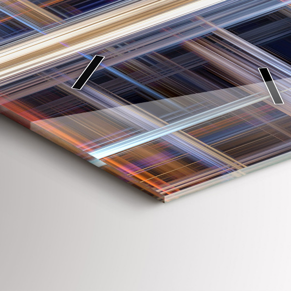 Modern vertical wall clock Abstract geometry