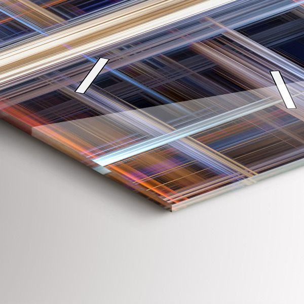 Modern vertical wall clock Abstract geometry