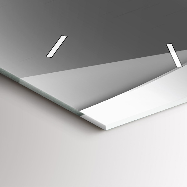 Modern vertical wall clock Silver lines