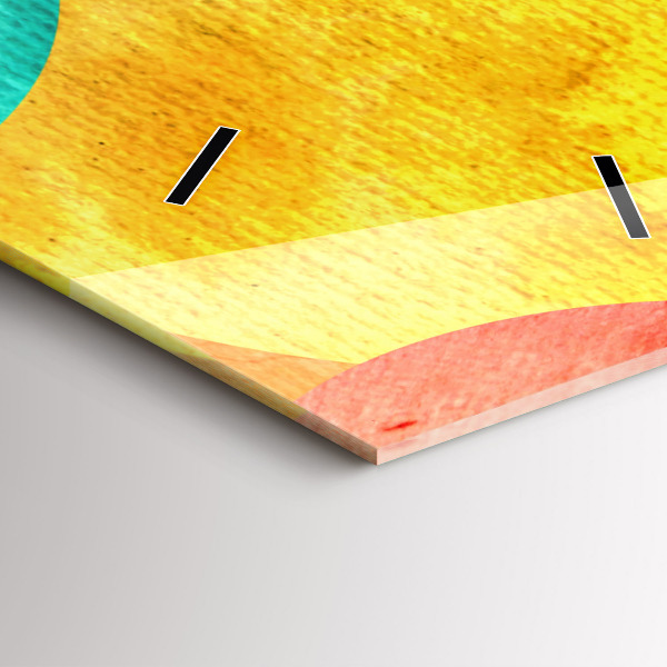 Modern vertical wall clock Abstract circles