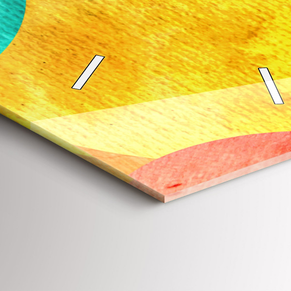 Modern vertical wall clock Abstract circles