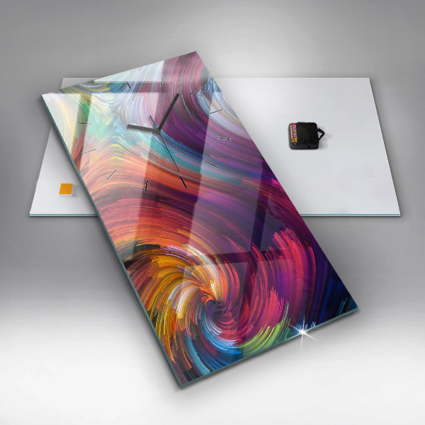 Modern vertical wall clock Abstraction hall