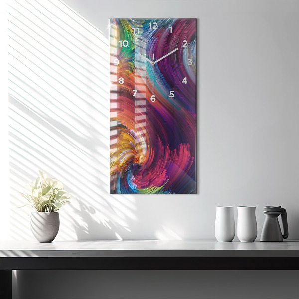 Modern vertical wall clock Abstraction hall