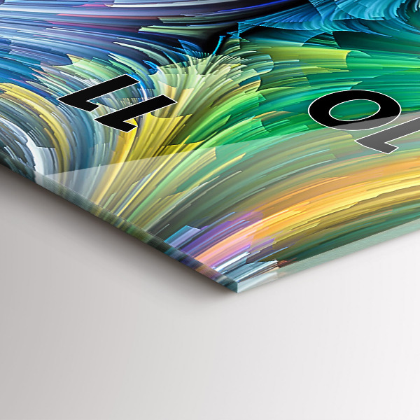 Modern vertical wall clock Abstraction hall