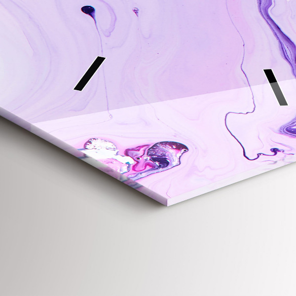 Modern vertical wall clock Colorful background