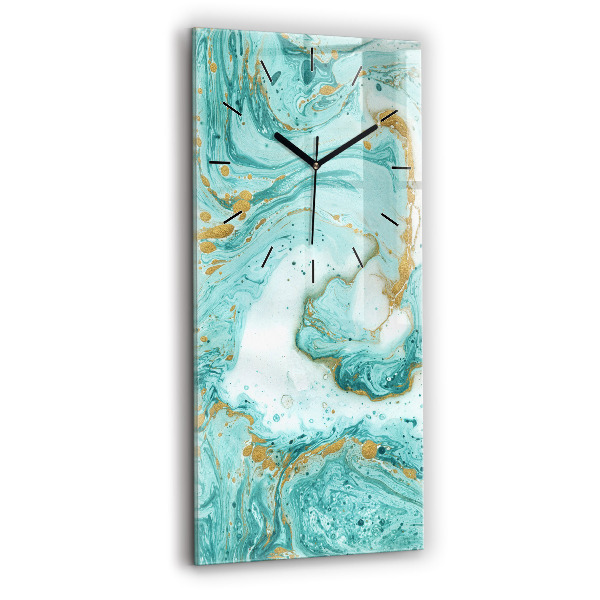 Modern vertical wall clock Marble texture