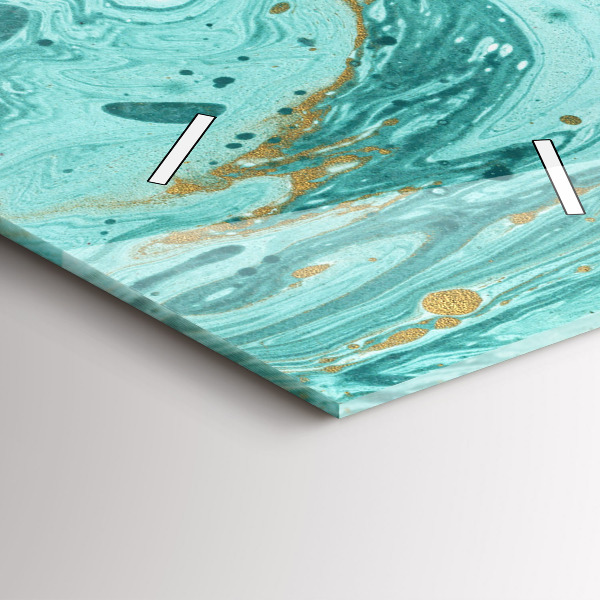 Modern vertical wall clock Marble texture