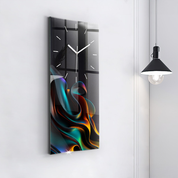 Modern vertical wall clock Futuristic wave