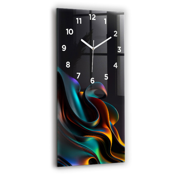 Modern vertical wall clock Futuristic wave
