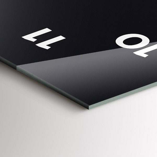 Modern vertical wall clock Futuristic wave