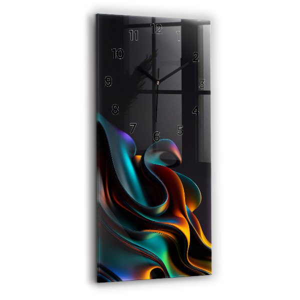 Modern vertical wall clock Futuristic wave