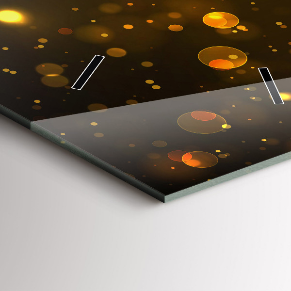 Modern vertical wall clock Gold dust