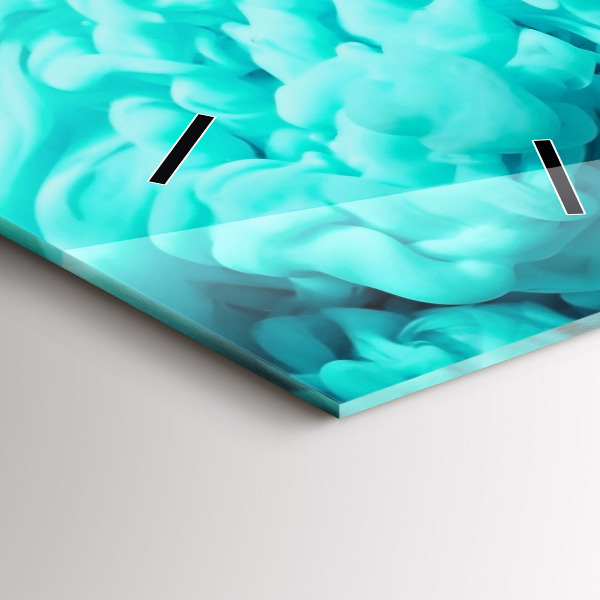 Modern vertical wall clock Modern art - spots