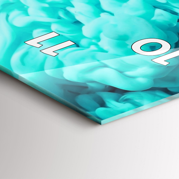 Modern vertical wall clock Modern art - spots