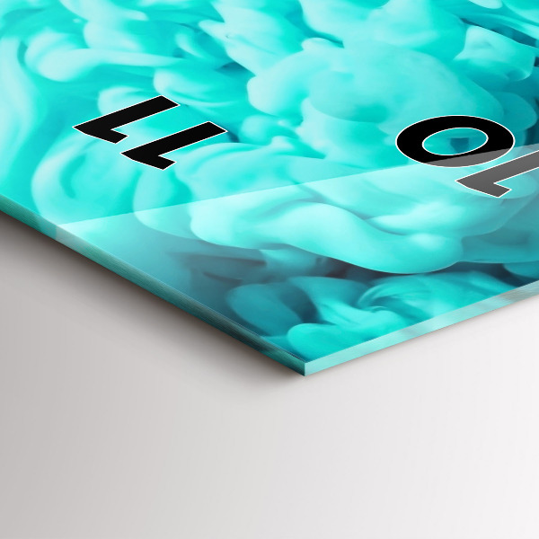 Modern vertical wall clock Modern art - spots