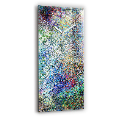 Modern vertical wall clock Abstraction - Emotions