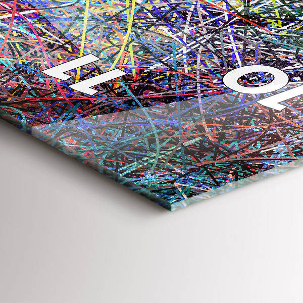 Modern vertical wall clock Abstraction - Emotions