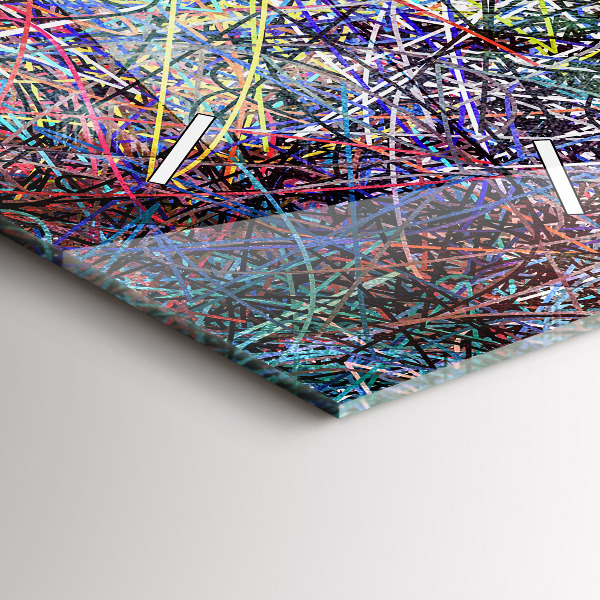 Modern vertical wall clock Abstraction - Emotions