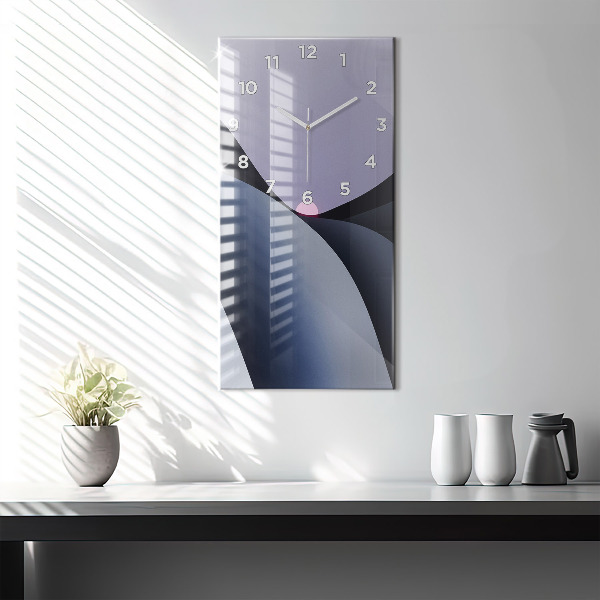 Modern vertical wall clock Abstraction sun