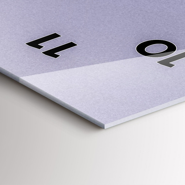 Modern vertical wall clock Abstraction sun