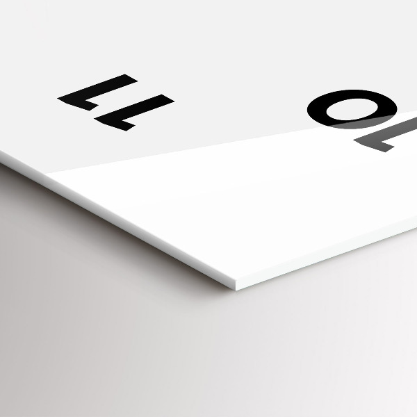 Modern vertical wall clock Golden abstraction