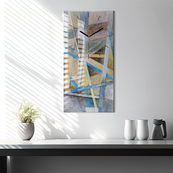 Modern vertical wall clock Impressionist painting