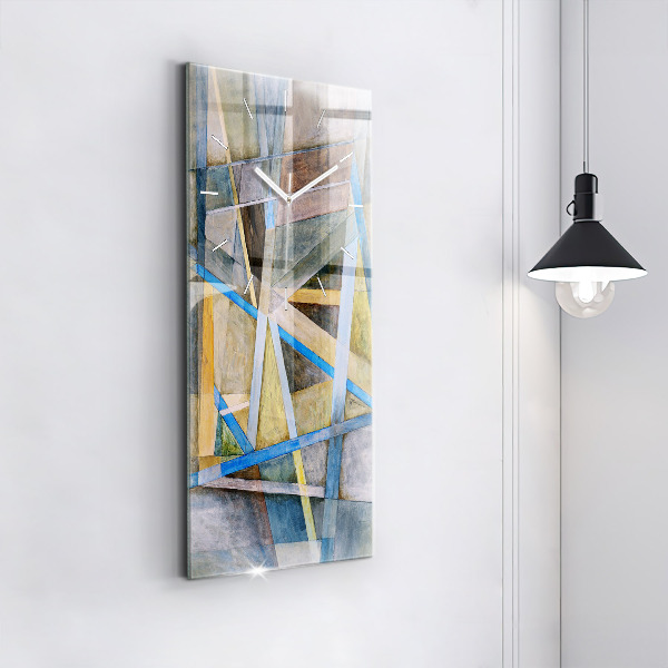 Modern vertical wall clock Impressionist painting