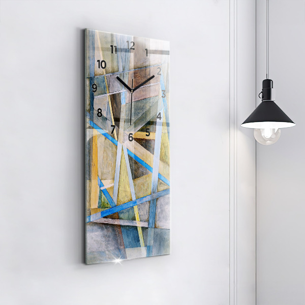 Modern vertical wall clock Impressionist painting