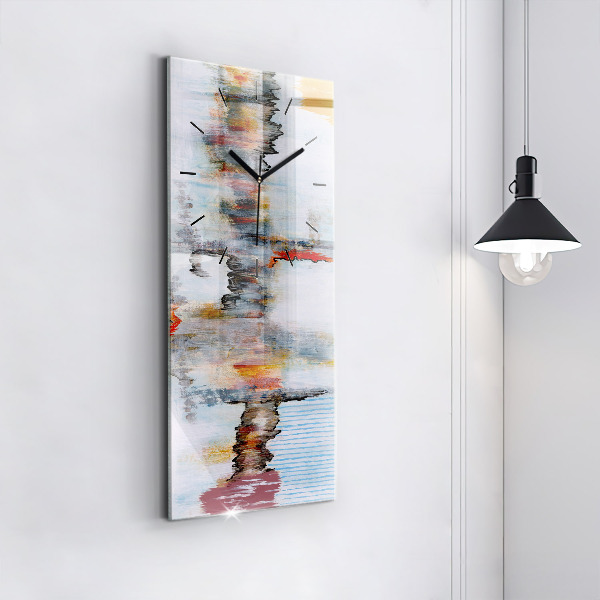 Modern vertical wall clock Abstraction