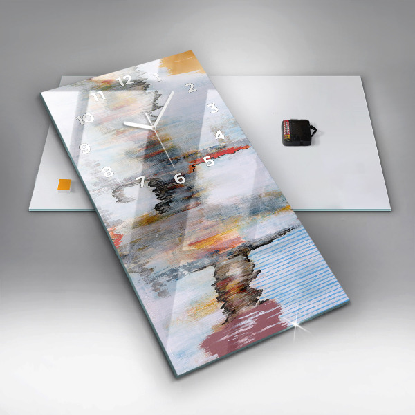 Modern vertical wall clock Abstraction