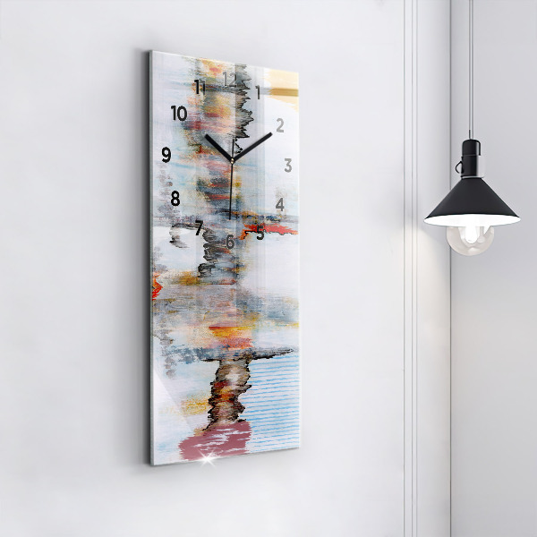 Modern vertical wall clock Abstraction