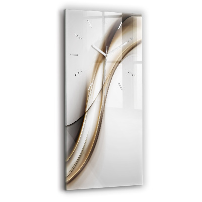Modern vertical wall clock Abstract lines