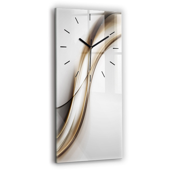 Modern vertical wall clock Abstract lines