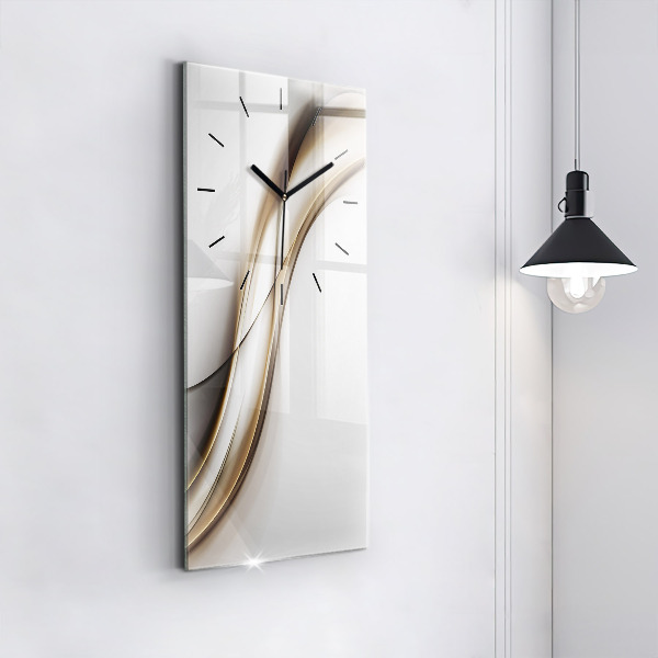 Modern vertical wall clock Abstract lines
