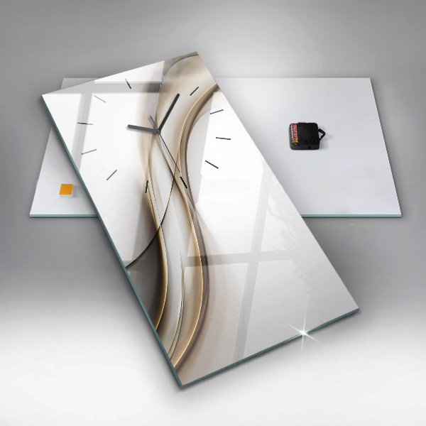 Modern vertical wall clock Abstract lines