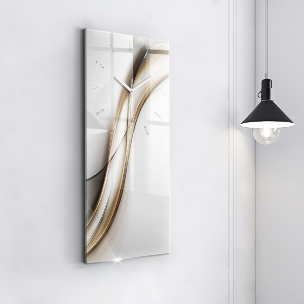Modern vertical wall clock Abstract lines