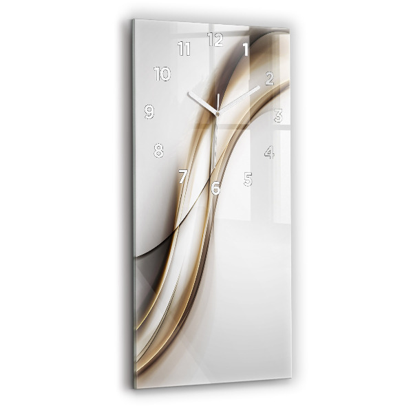 Modern vertical wall clock Abstract lines